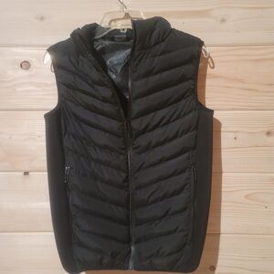 Women's Black Quilted Vest